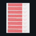 Minimal Simple Christmas Red Doodle Rücksendeadres<br><div class="desc">Minimal Einfache Weihnachts-Red Doodle-Rücksendeadresse umwickeln Etikett *Teil einer Kollektion</div>