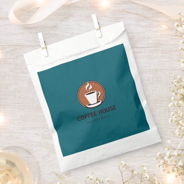 Minimal Simple Coffee Shop barista Geschenktütchen (Ausgeschnitten)