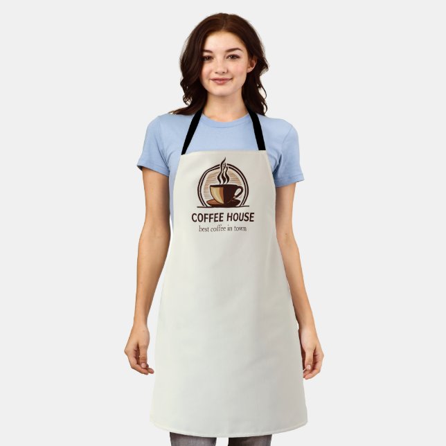 Minimal Simple Coffee Shop barista Schürze (Getragen)