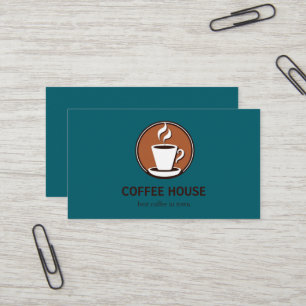 Minimal Simple Coffee Shop barista Visitenkarte