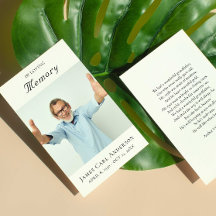 Minimal Simple Foto Memorial Beileid Beerdigung