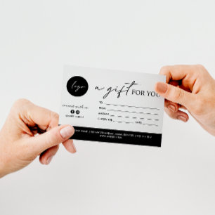 MINIMAL SKRIPT EIN GESCHENK FÜR SIE LOGO SOZIALKON