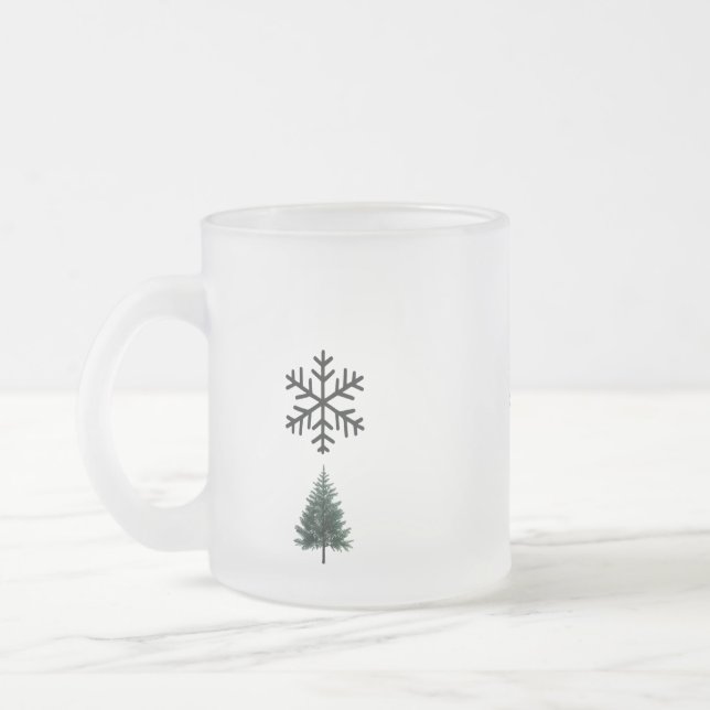 Minimal Snowflake & Evergreen Tree Design Mattglastasse (Links)
