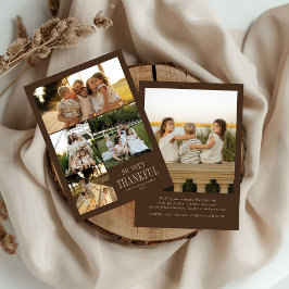 Minimal so sehr dankbar Fotos glücklich Thanksgivi Feiertagskarte