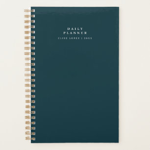 Minimal Spiral Aquamariner Tagesplaner Planer