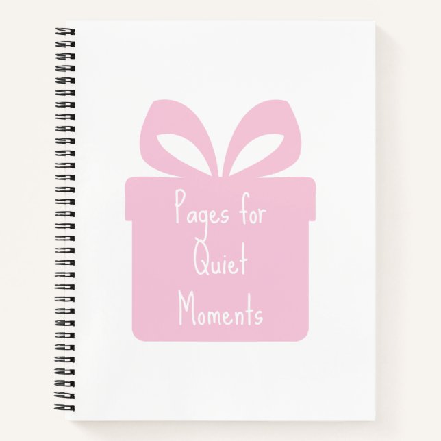 Minimal Spiral Notebook for Quiet Writing Moments Notizbuch (Vorderseite)