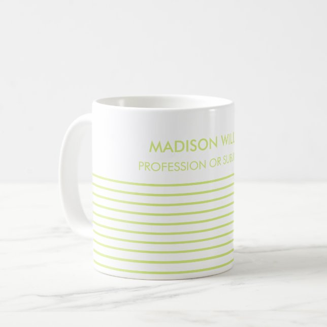 Minimal stilvoll und modern kaffeetasse (Vorderseite Links)