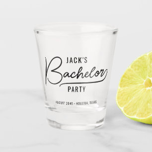 Minimal Stilvolle Bachelor-Party-Favoriten Schnapsglas