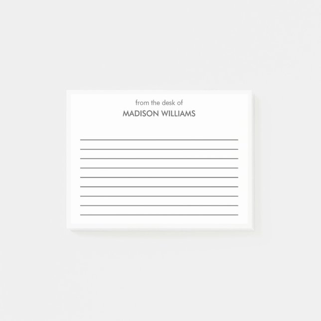 Minimal stilvolle moderne moderne Post-it Notes Klebezettel (Vorderseite)
