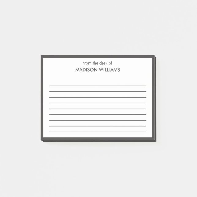 Minimal stilvolle moderne moderne Post-it Notes Klebezettel (Vorderseite)