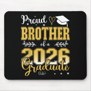Minimal stolzer Bruder Abschlussklasse 2026 Mousepad