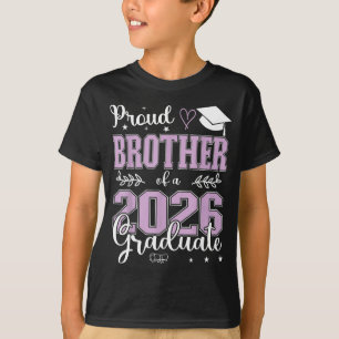 Minimal stolzer Bruder Abschlussklasse 2026 T-Shirt