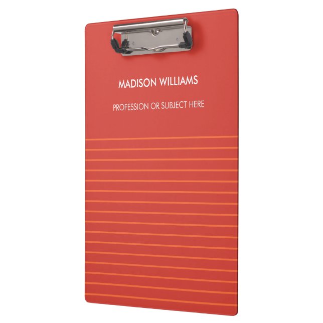 Minimal Stylish Modern Modern Clipboard Klemmbrett (Links)