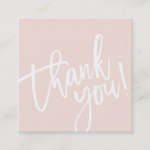 MINIMAL STYLISH, schlichter Bräuner, rosa Rosengol Quadratische Visitenkarte