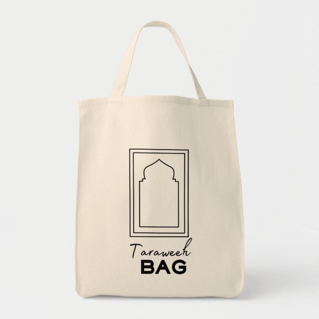 Minimal Taraweeh Bag Masjid Muslime Ramadan Tasche (Vorne)