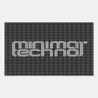 Minimal Techno - Aufkleber