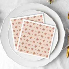 Minimal Teddy Bear Bär brauchte neutrale Babydusch Serviette