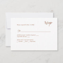 MInimal-Terrakotta-SkriptUAWG RSVP Karte