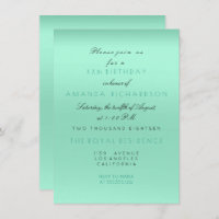 Minimal Tiffany Mint Green Brautparty Geburtstag