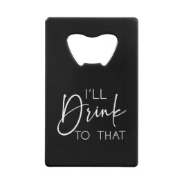 Minimal trinke ich auf die Individuelle Namen Hoch Geldbeutel Flaschenöffner