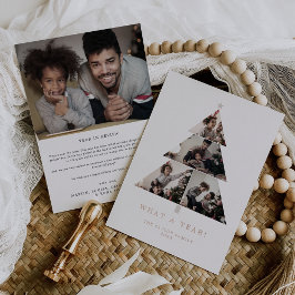 Minimal Typografie Foil Was für ein Jahr Weihnacht Folien Feiertagskarte