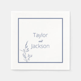 Minimal und Chic Blue Serviette