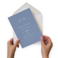 Minimal und Chic | Dusty Blue and White Wedding