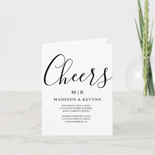 Minimal und Chic Hochzeit Einladung