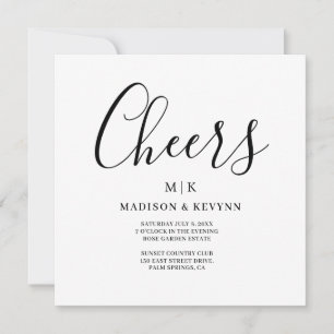 Minimal und Chic   Hochzeit Einladung