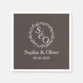 Minimal und Chic | Hochzeit Serviette