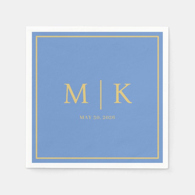 Minimal und Chic | Hochzeit von Napkins Serviette (Vorderseite)