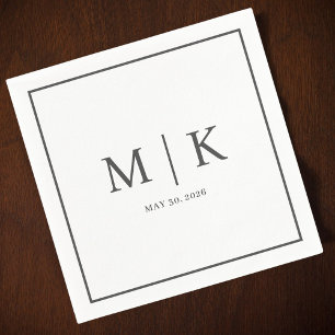 Minimal und Chic   Hochzeit von Napkins Serviette