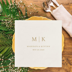 Minimal und Chic   Hochzeit von Napkins Serviette