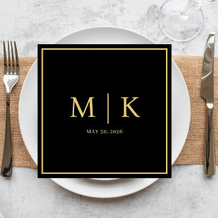 Minimal und Chic   Hochzeit von Napkins Serviette