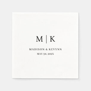 Minimal und Chic   Hochzeit von Napkins Serviette