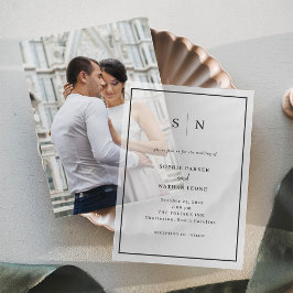 Minimal und Chic | Monogram Black Border Wedding
