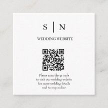 Minimal und Chic | QR-Code Weiß und Schwarz