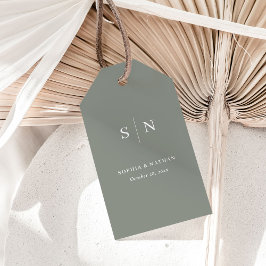 Minimal und Chic | Sage Green Wedding Geschenkanhänger