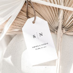 Minimal und Chic | Schwarz-Weiß-Hochzeit Geschenkanhänger<br><div class="desc">Diese eleganten,  modernen Geschenkanhänger in Gastgeschenk Hochzeit sind mit einem schlichten Schwarz-Weiß-Design versehen,  das minimalistischen Stil ausstrahlt. Fügen Sie Ihre Initialen oder Monogramme hinzu,  um sie komplett zu Ihrem eigenen zu machen.</div>