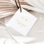 Minimal und Chic | Vielen Dank für Ihr HochzeitGol Geschenkanhänger<br><div class="desc">Diese eleganten,  modernen Hochzeitsmarken oder Brautparty,  die "Liebe und Dank",  und eine elegante Goldfolie und weißen Text Design,  die minimalistischen Stil ausstrahlen. Fügen Sie Ihre Initialen oder Monogramme hinzu,  um sie komplett zu Ihrem eigenen zu machen.</div>