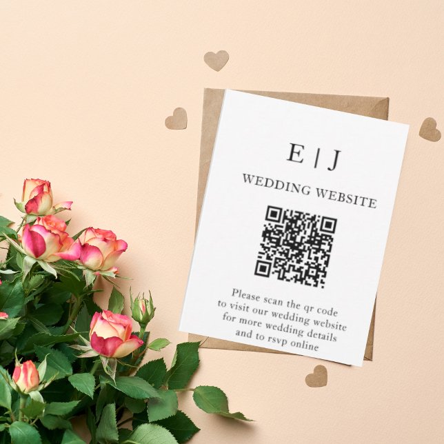 Minimal und Chic | Weiße und BLACK-Weberei Begleitkarte (Von Creator hochgeladen)