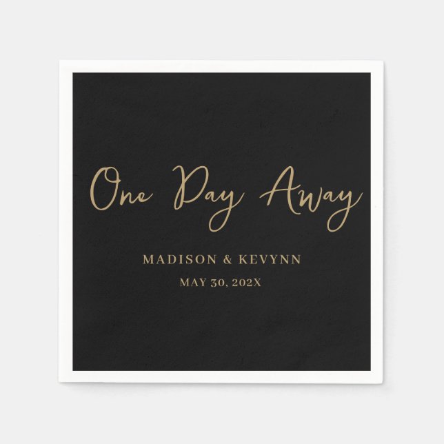 Minimal und elegant | Hochzeit von Napkins Serviette (Vorderseite)