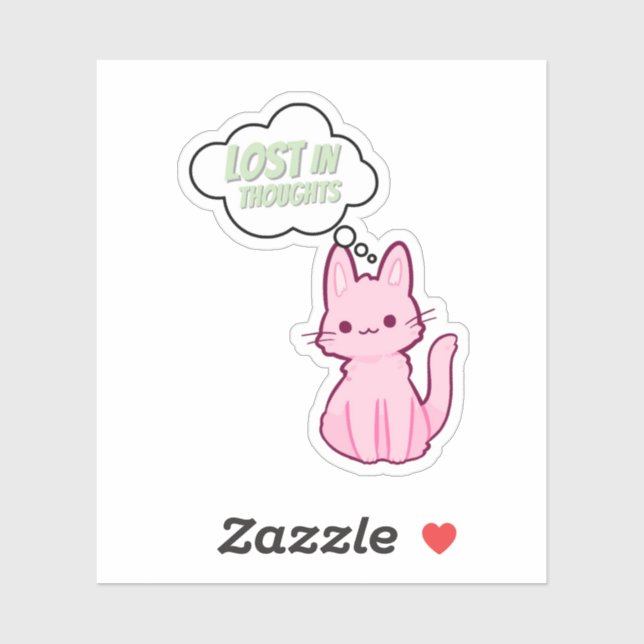 Minimal- und Moody-Aufkleber Aufkleber (Blatt)