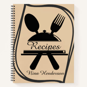 Minimal Utensil Personalisiert Notizbuch