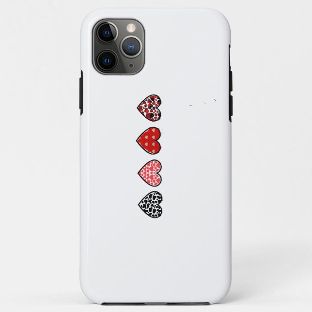 minimal valentine hearts / “cute love pattern” Case-Mate iPhone hülle (Rückseite)