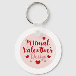 Minimal Valentine’s Day Love Typography Design | R Schlüsselanhänger