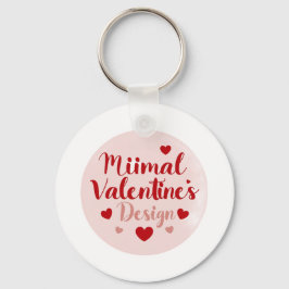 Minimal Valentine’s Day Love Typography Design | R Schlüsselanhänger