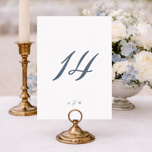 Minimal Wedding Table Numbers 1–29  Dankeskarte (Von Creator hochgeladen)