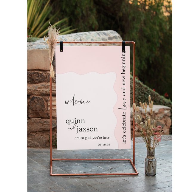 Minimal Wedding Welcome Sign Poster (Von Creator hochgeladen)