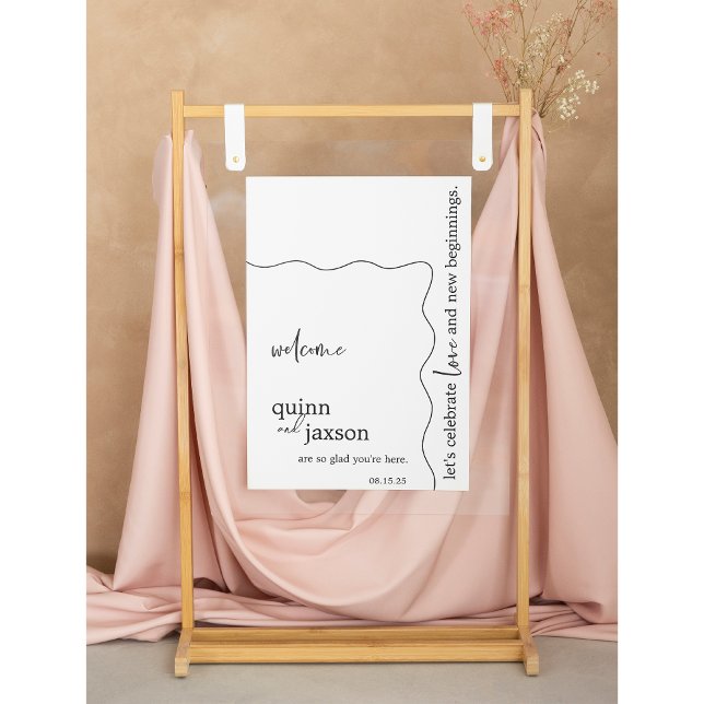 Minimal Wedding Welcome Sign Poster (Von Creator hochgeladen)